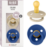BIBS Pacifiers Colour Collection | Natural Rubber Baby Pacifier | Set of 2 BPA-Free Soothers | Made in Denmark | 18+ Months (Pack of 2) | Ivory - Image 12