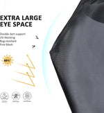 Close up of fleece padding on the horse fly mask nose area