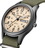Boshiya waterproof minimalist watch nylon strap detail