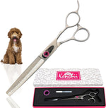 Kenchii Love Dog Grooming Scissors, 6.5 Inch Curved Balltip Shears, Dog Scissors for Grooming, Professional Pet Grooming Scissors, Safety Round Tip Shears - Image 9