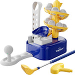 EagleStone toddler golf set with foot pedal launcher front view