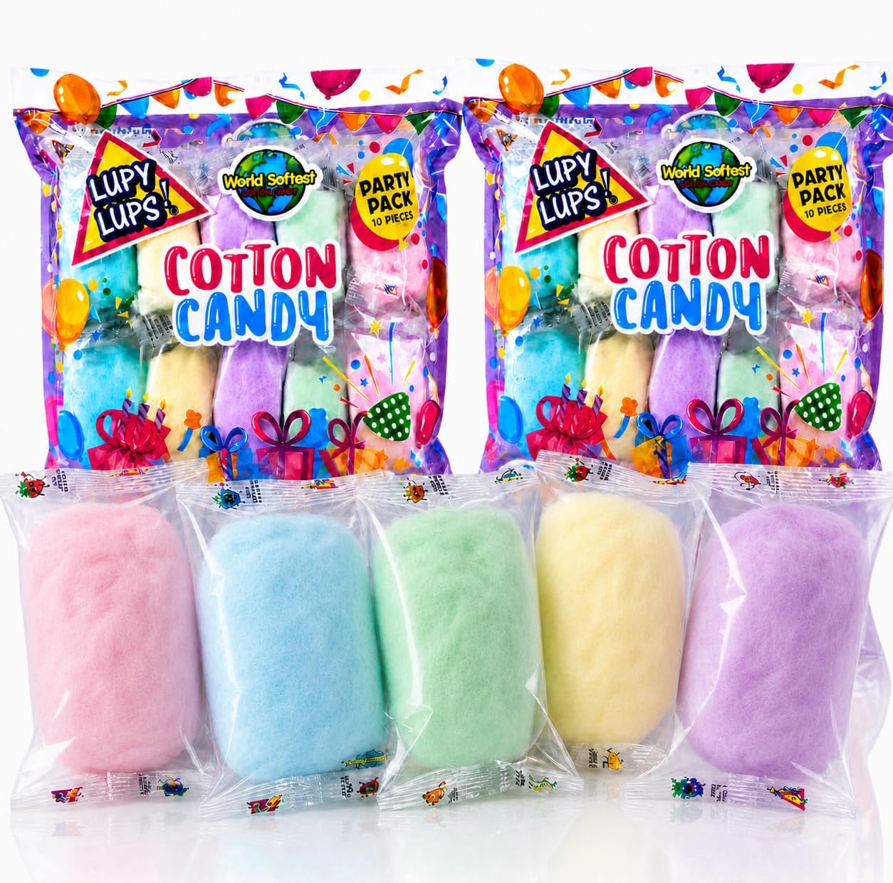 Lupy Lups Cotton Candy 20 pack front view