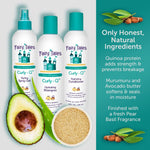 Fairy Tales curly hair shampoo texture and lather demonstration.