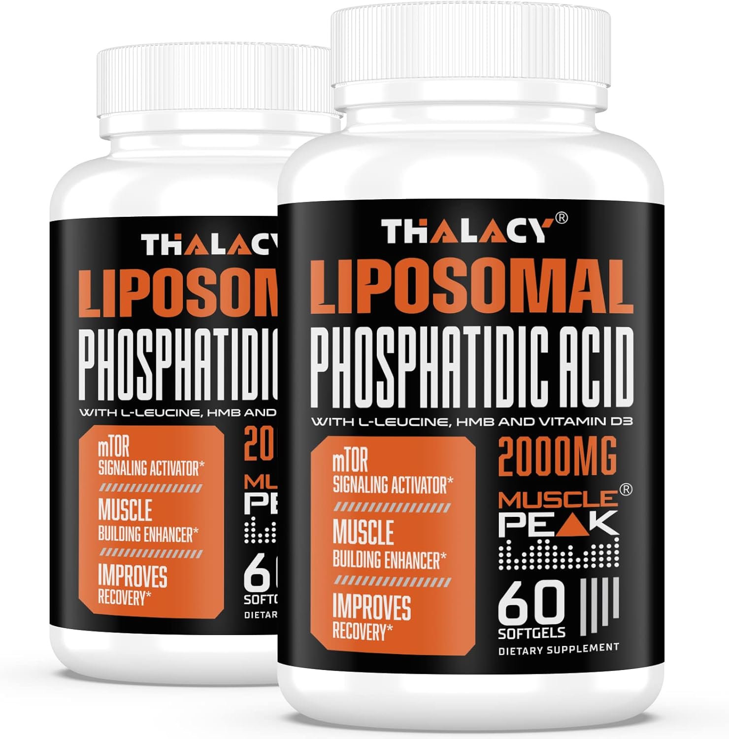 Thalacy Liposomal Phosphatidic Acid 2000mg muscle builder 120 capsules bottle