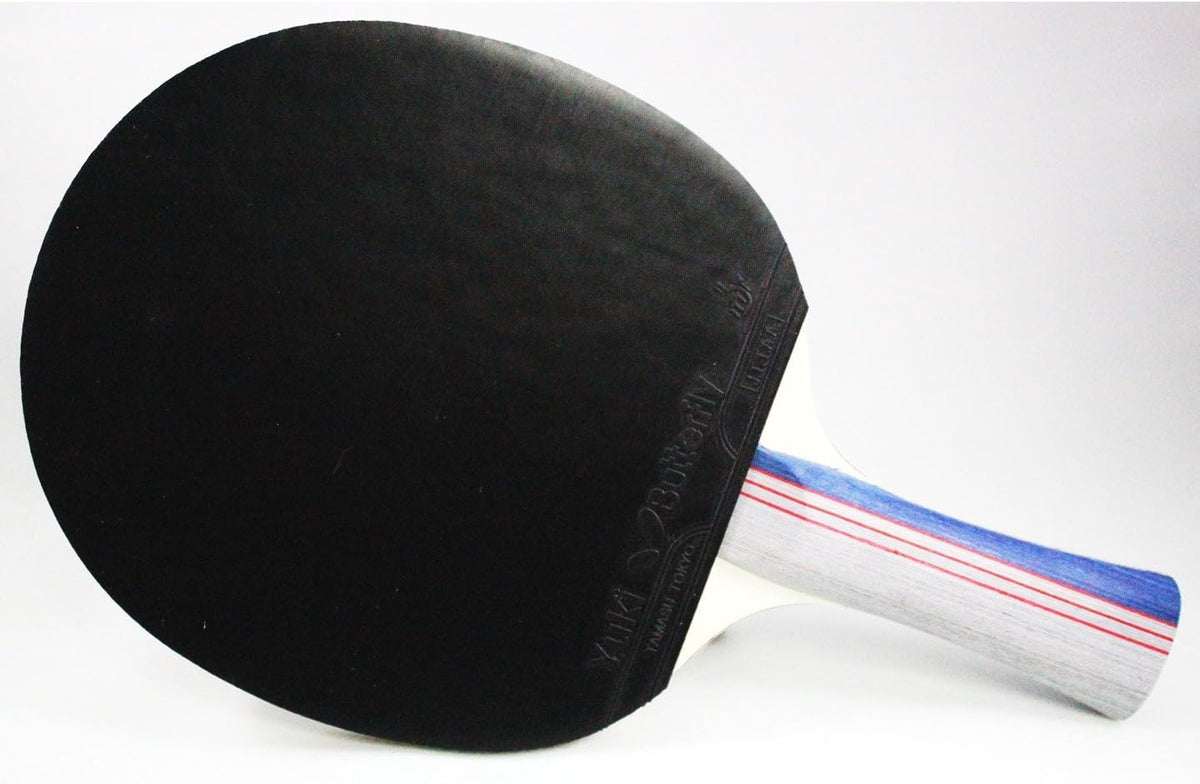 Butterfly 401 table tennis racket red and black rubber surface