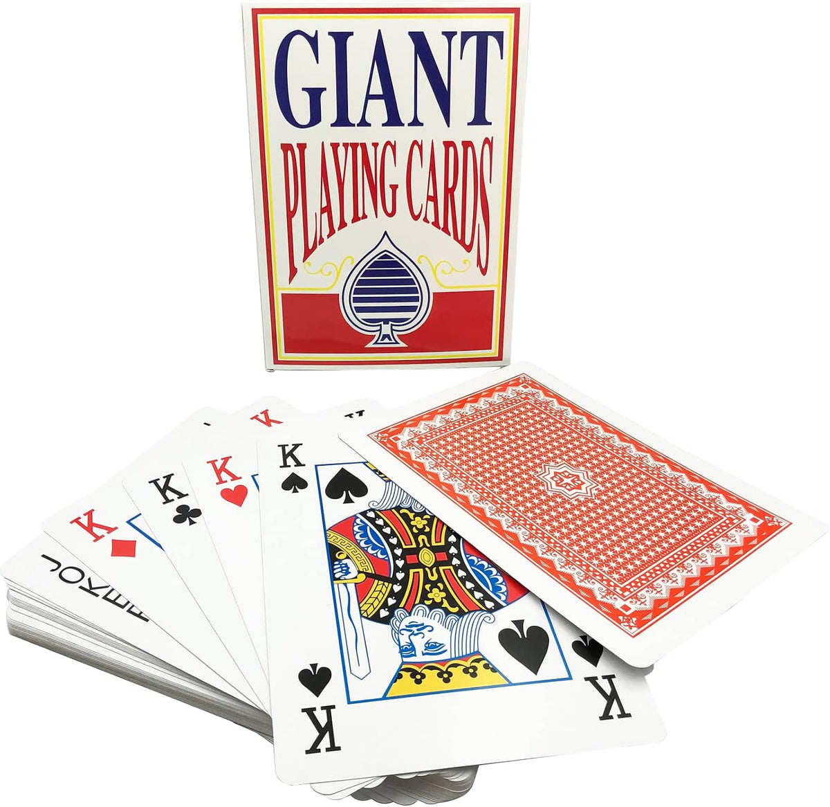 Yuanhe oversized 8x11 inch playing cards showing royal flush