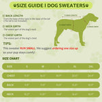 Chihuahua and dachshund winter outfit with soft acrylic yarn texture close up