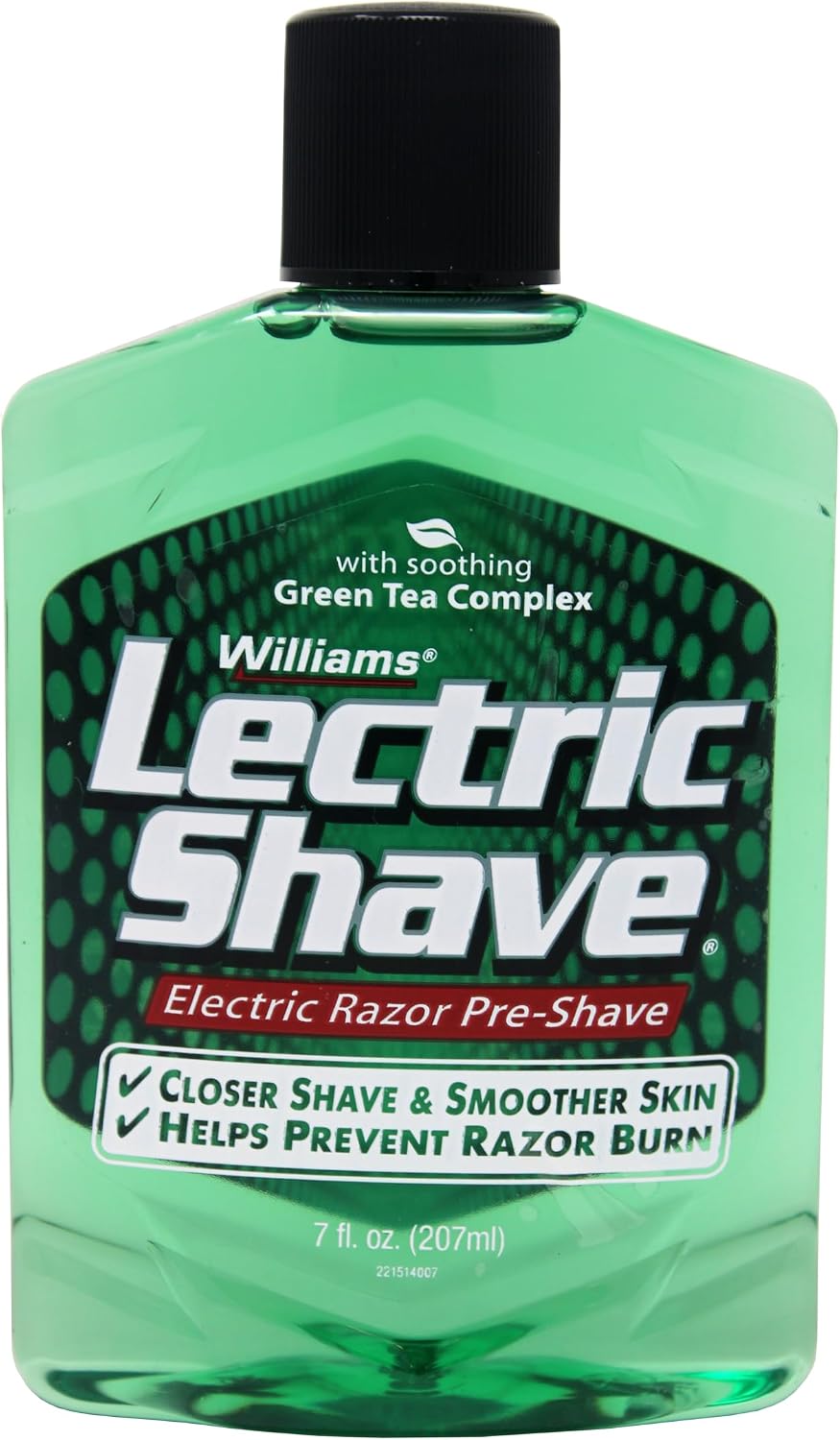 Williams Lectric Shave Electric Razor Pre-Shave bottle front view authentic import
