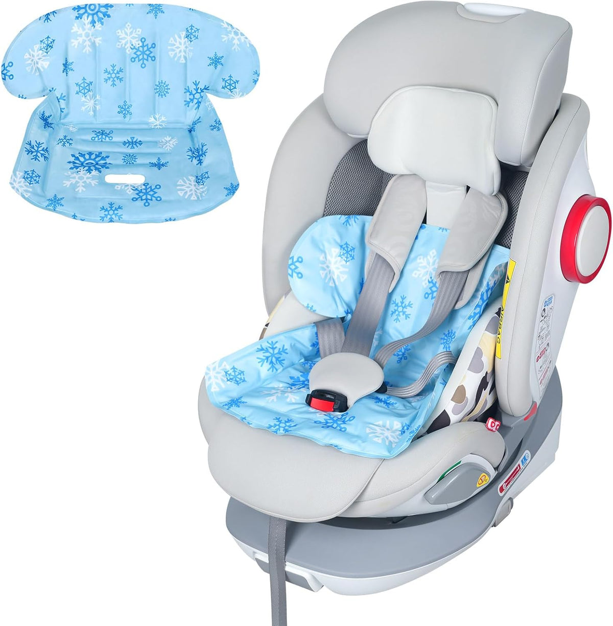 Orzbow car seat cooling pad blue front view