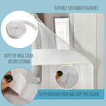 Included hook and loop adhesive tape roll