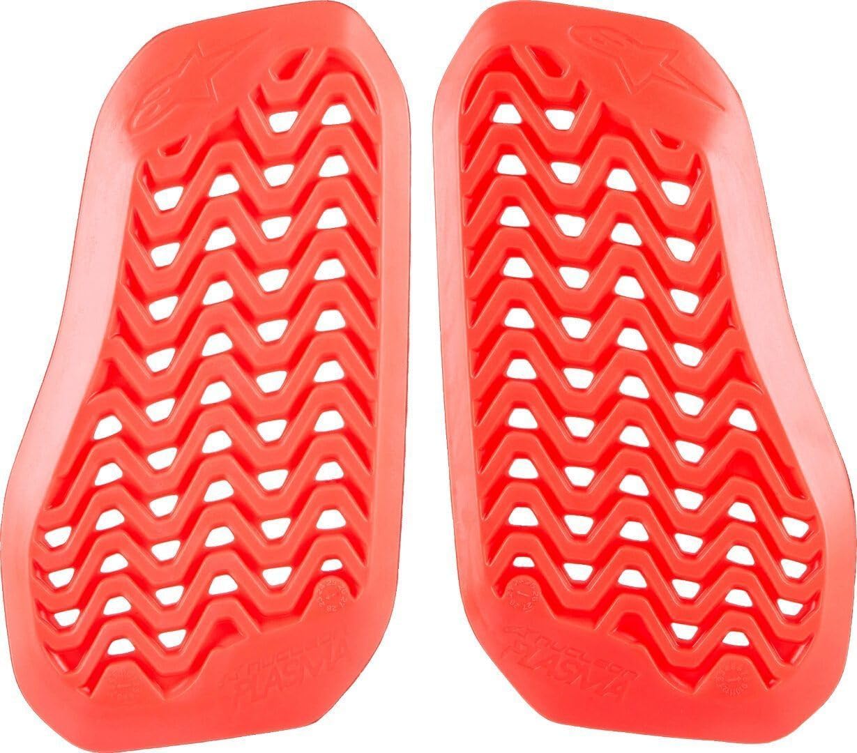 Alpinestars Nucleon Plasma Divided Chest Protector front view red color