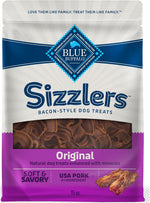 Blue Buffalo Sizzlers Natural Soft Dog Treats, Bacon-Style Soft-Moist Dog Treats with Real USA Pork, Original Flavor, 6-oz Bag - Image 15