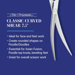 Chris Christensen thinning shear and chunky blender tool for pet coat texturizing