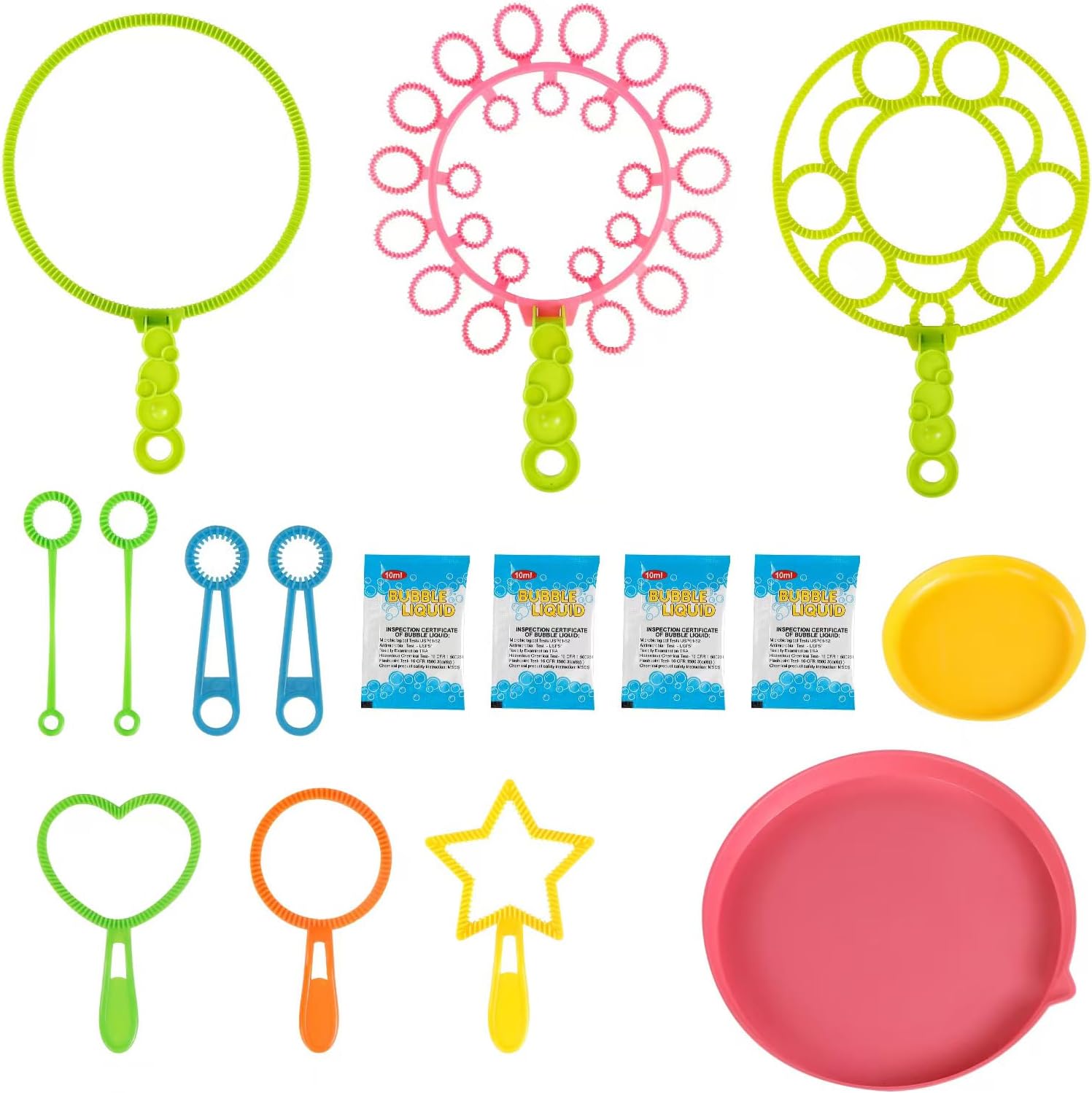 YouCute bubble wands kit front view with various shapes