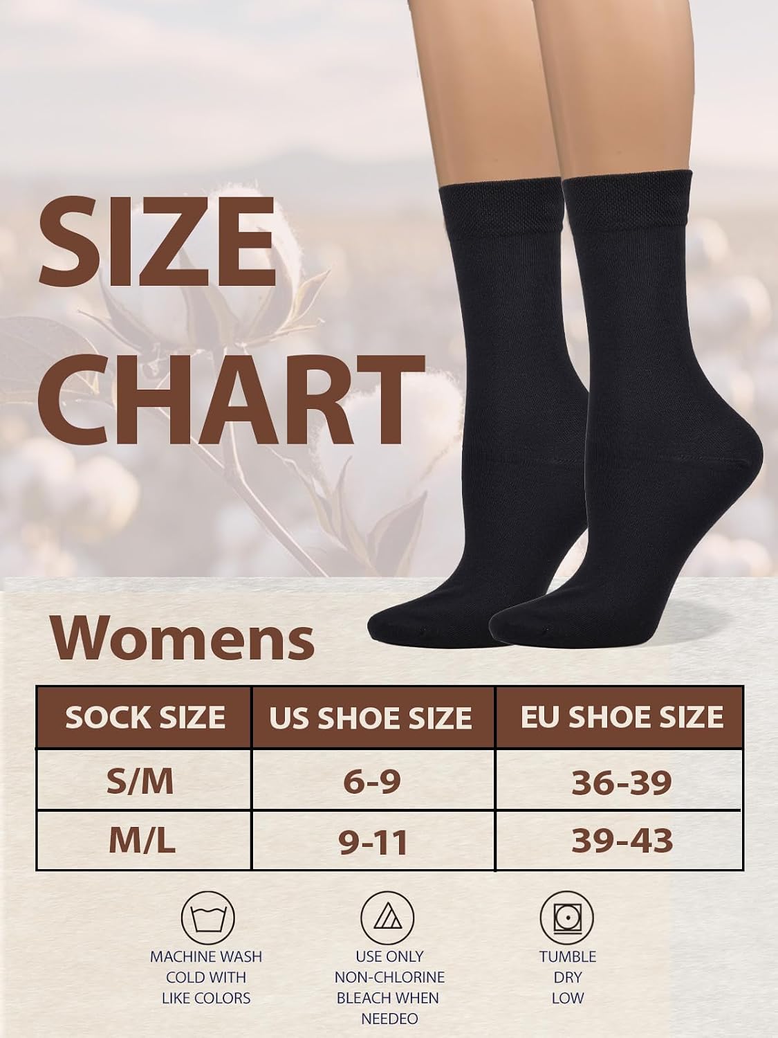 COTTON DAY women solid crew socks navy blue variant