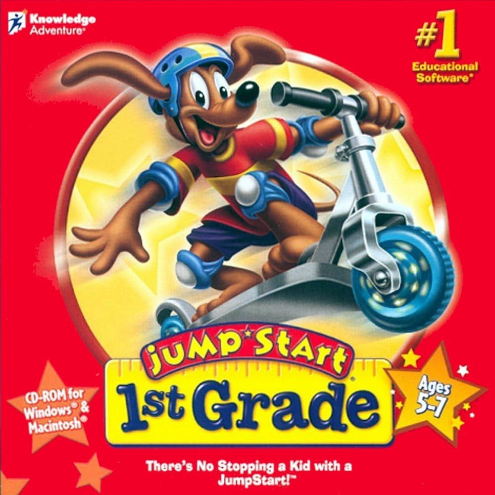 Knowledge Adventure Jump Start 1st Grade front view educational software