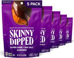 SkinnyDipped Dark Chocolate Cocoa Almonds, Healthy Snack, Plant Protein, Gluten Free, 3.5 oz Resealable Bags (Pack of 5) - Image 11