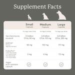 AnimalBiome Gut Maintain triple-action formula supplement label