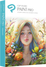 Graphixly Clip Studio Paint Pro software box front view for digital art creation
