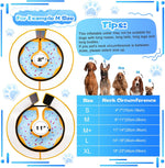 Premium non stick soft fabric outer cover of the Cneo pet Elizabethan cone alternative.