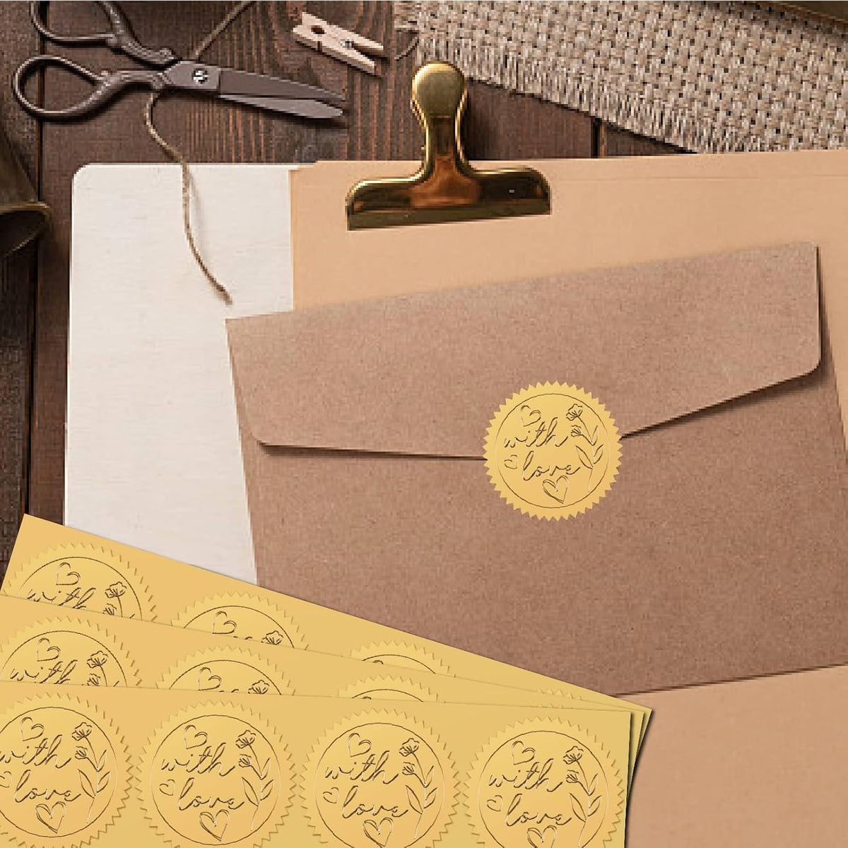 Full product packaging view of the CRASPIRE 100 pieces foil sticker set.