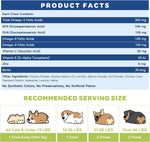 Nature Target anti shedding and joint support dog chews daily dosage chart
