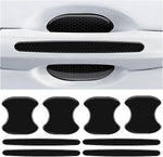 Mandark reflective car door handle scratch protector front view on vehicle door bowl