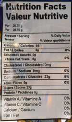 KC Candy Ginger Mints package back showing ingredient list and nutrition facts