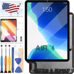 A-MIND iPad Air 4 screen replacement front view displaying the complete LCD and touch digitizer assembly.