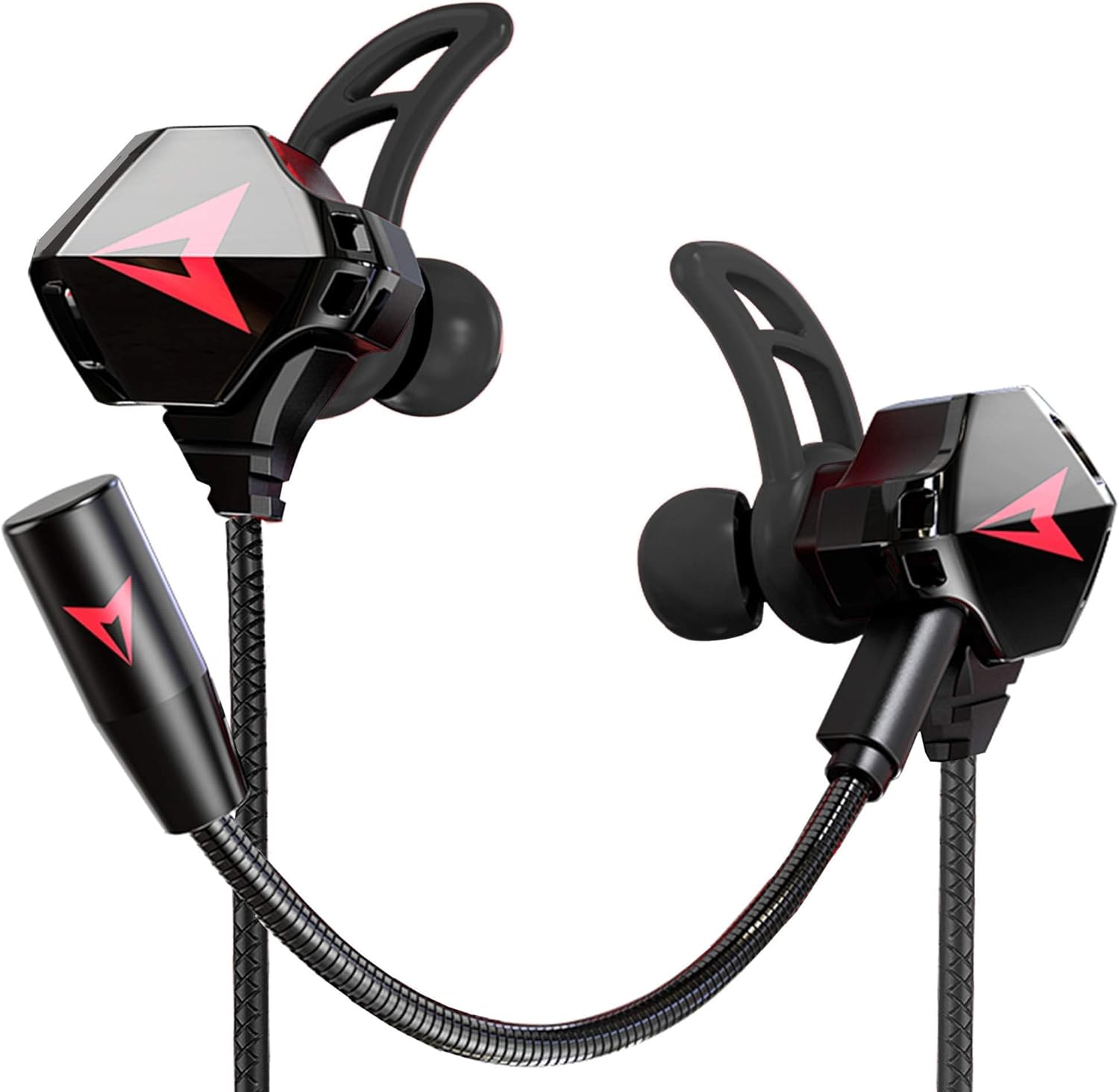 Kasott Battle Buds Pro in-ear gaming headset front view with boom mic