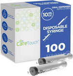 Care Touch 10ml oral dispenser syringe front view medical grade plastic