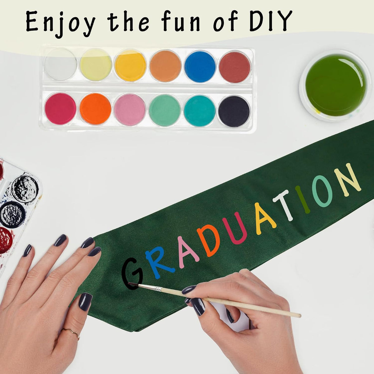 GraduationMall graduation stole folded to display fabric texture.