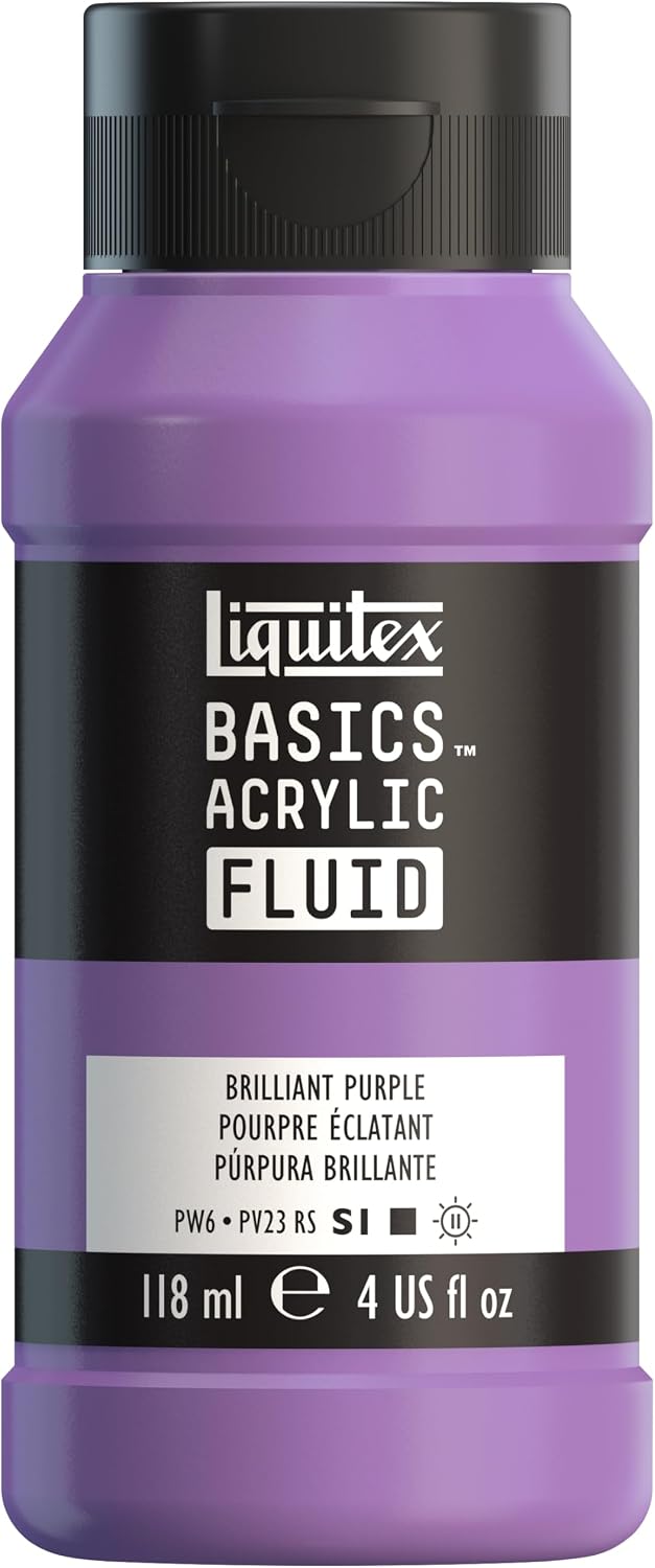 Liquitex BASICS Acrylic Fluid Paint, 118ml (4-oz) Bottle, Light Blue Permanent - Image 13