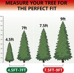 HOMEST rolling Christmas tree storage bag showing durable bottom wheels