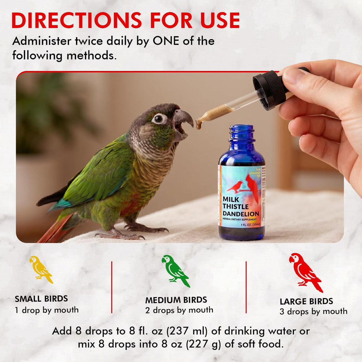 Morning Bird organic milk thistle and dandelion root extract fluid ounces packaging