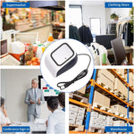 YWBL-WH desktop barcode scanner bottom label and port