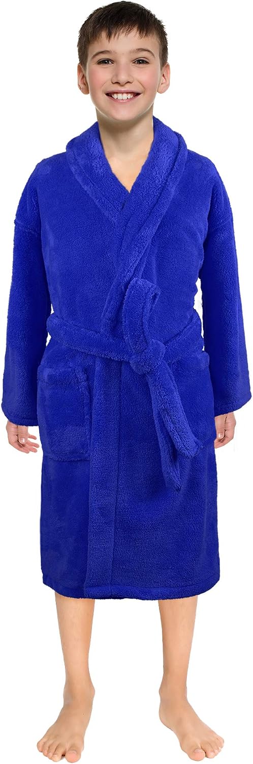 Ultra-Soft Plush Shawl 100% Polyester Robes for Boys and Girls - Image 9