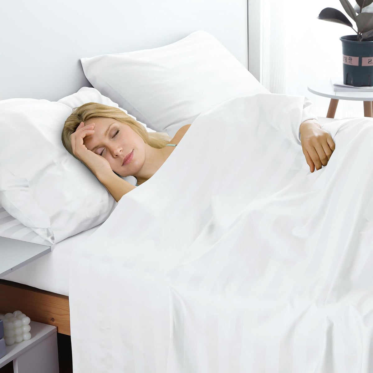 Zaizaihome sateen weave top sheet packaging view
