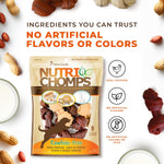 NutriChomps rawhide alternative dental hygiene dog chews close up