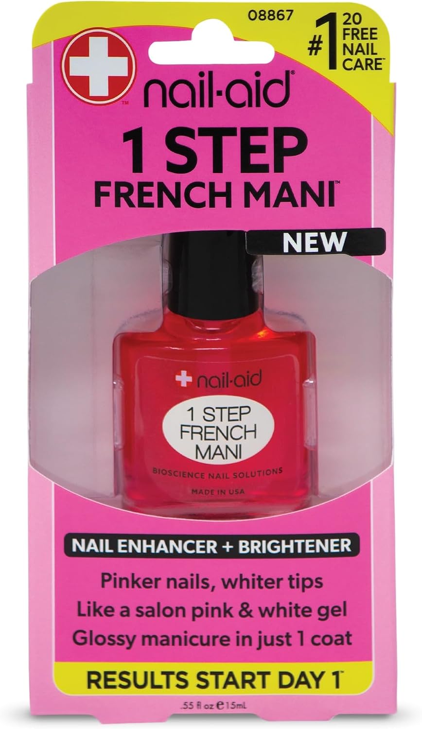 Nail-Aid 1 Step French Mani front view bottle packaging