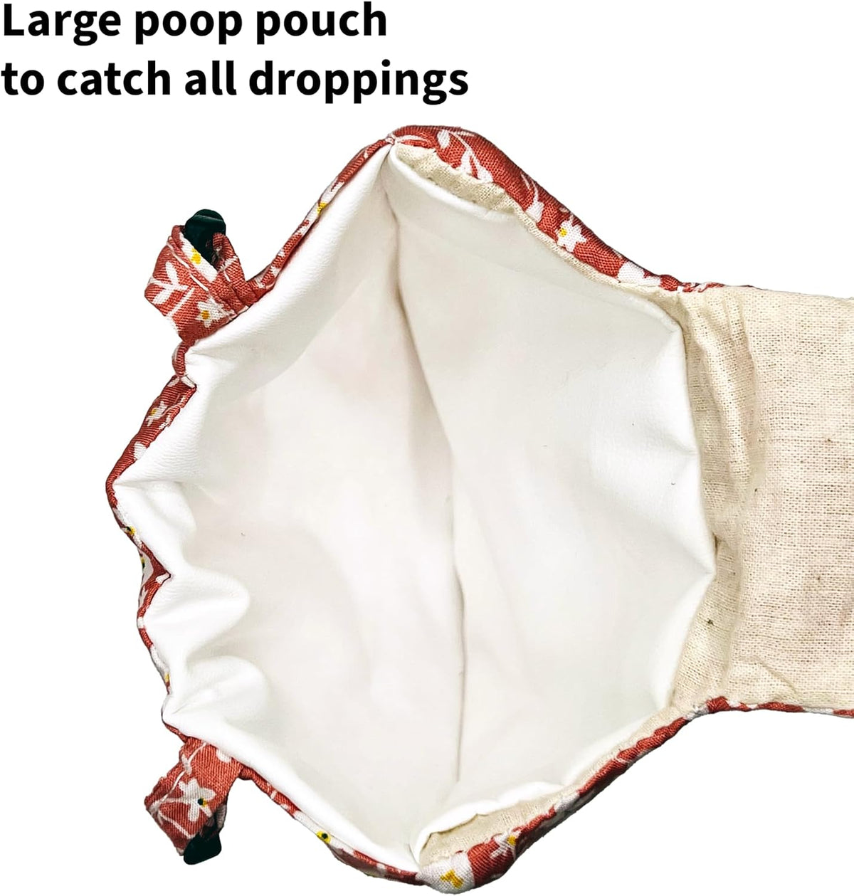Premium cotton duck diaper with leakproof inner lining pouch