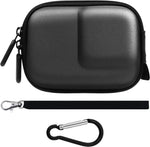 DEBMALE Osmo Action 6 Carrying Case front view showing the sleek black polyurethane hard shell exterior.