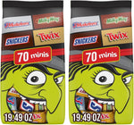 SNICKERS, TWIX, MILKY WAY & 3 MUSKETEERS Halloween Candy Mini Chocolate Variety Pack, Halloween Snack for Party Favors, Trick or Treat and More 70 Ct - Image 11
