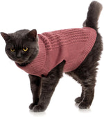 Premium winter knit outerwear for small pets showcasing the hypoallergenic acrylic yarn quality