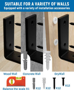 LEOPO metal floating shelf bracket 4 pack