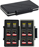 JJC CFexpress Type A and SD card holder case front view