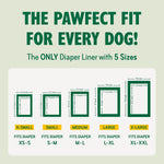 Leak proof pet belly band liner turning liquid into gel for rash prevention