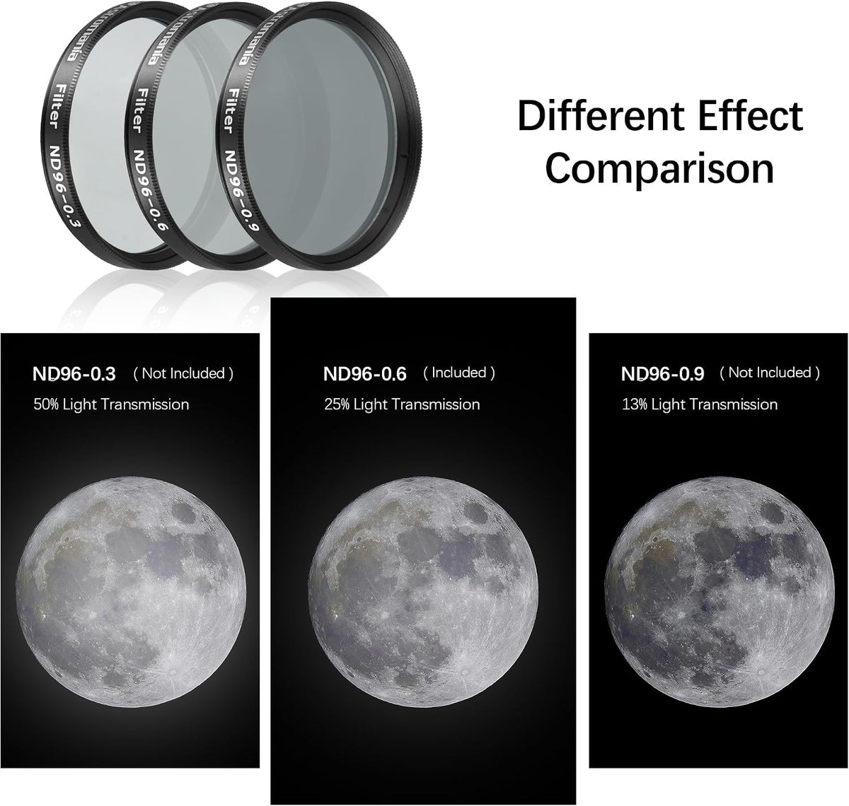 Astromania ND96 0.6 filter optical glass surface