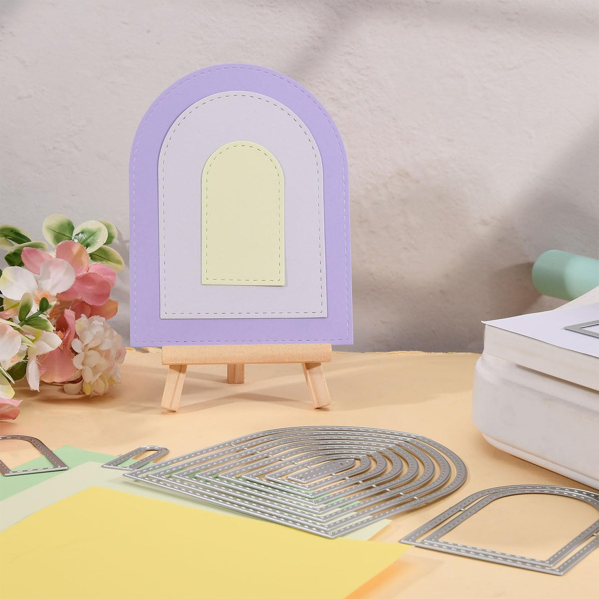 Globleland card making metal templates angle shot