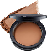 Estee Lauder Tri Micro Fusion formula blurring powder inside premium compact container